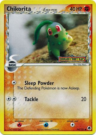 Chikorita (44/101) (Delta Species) (Stamped) [EX: Dragon Frontiers] | Exor Games Truro