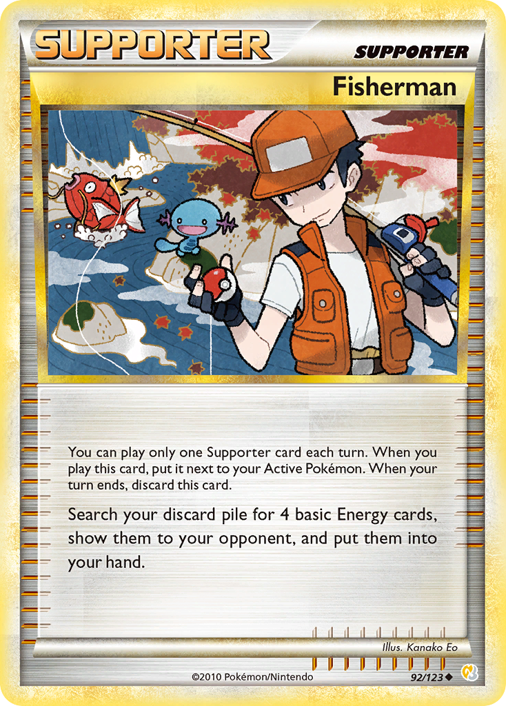 Fisherman (92/123) [HeartGold & SoulSilver: Base Set] | Exor Games Truro