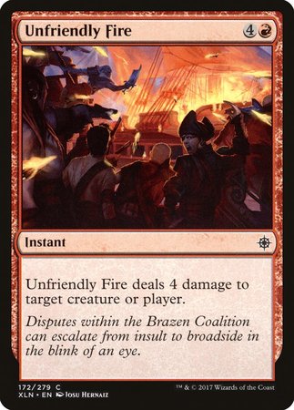 Unfriendly Fire [Ixalan] | Exor Games Truro