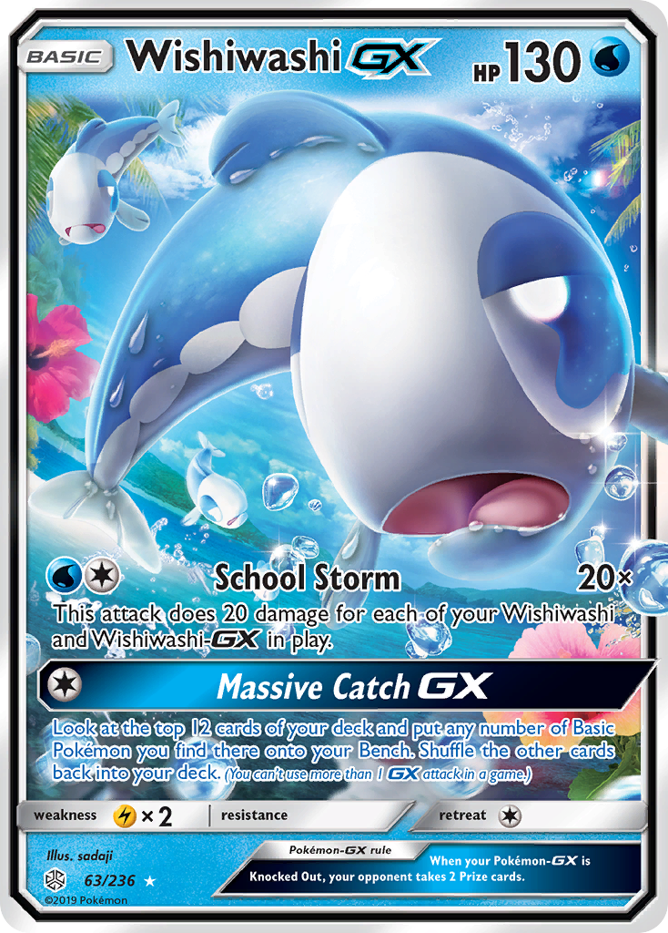 Wishiwashi GX (63/236) [Sun & Moon: Cosmic Eclipse] | Exor Games Truro