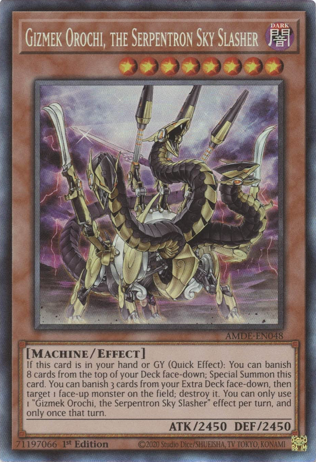 Gizmek Orochi, the Serpentron Sky Slasher [AMDE-EN048] Collector's Rare | Exor Games Truro