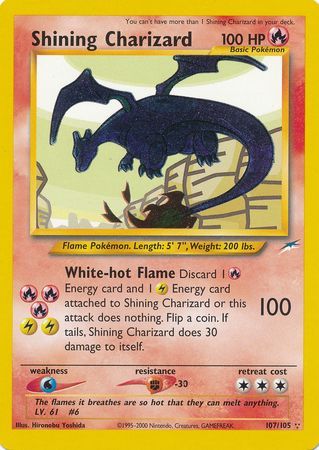 Shining Charizard (107/105) [Neo Destiny Unlimited] | Exor Games Truro