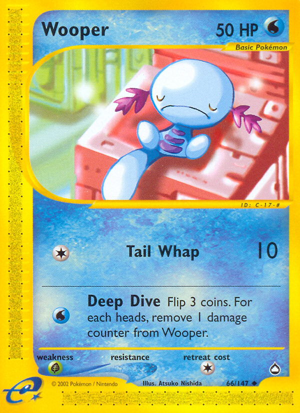 Wooper (66/147) [Aquapolis] | Exor Games Truro