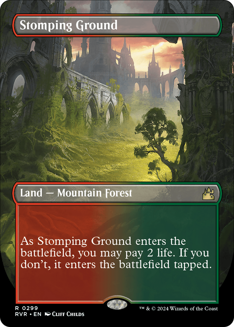 Stomping Ground (Borderless) [Ravnica Remastered] | Exor Games Truro