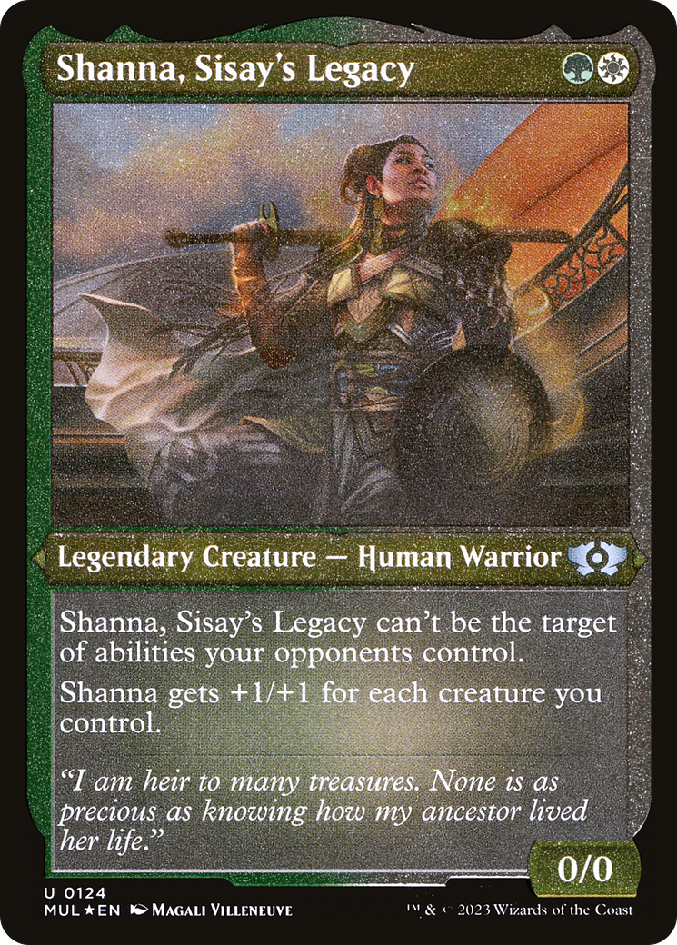 Shanna, Sisay's Legacy (Foil Etched) [Multiverse Legends] | Exor Games Truro