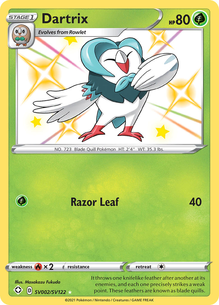 Dartrix (SV002/SV122) [Sword & Shield: Shining Fates] | Exor Games Truro