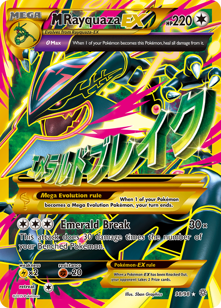 M Rayquaza EX (98/98) [XY: Ancient Origins] | Exor Games Truro