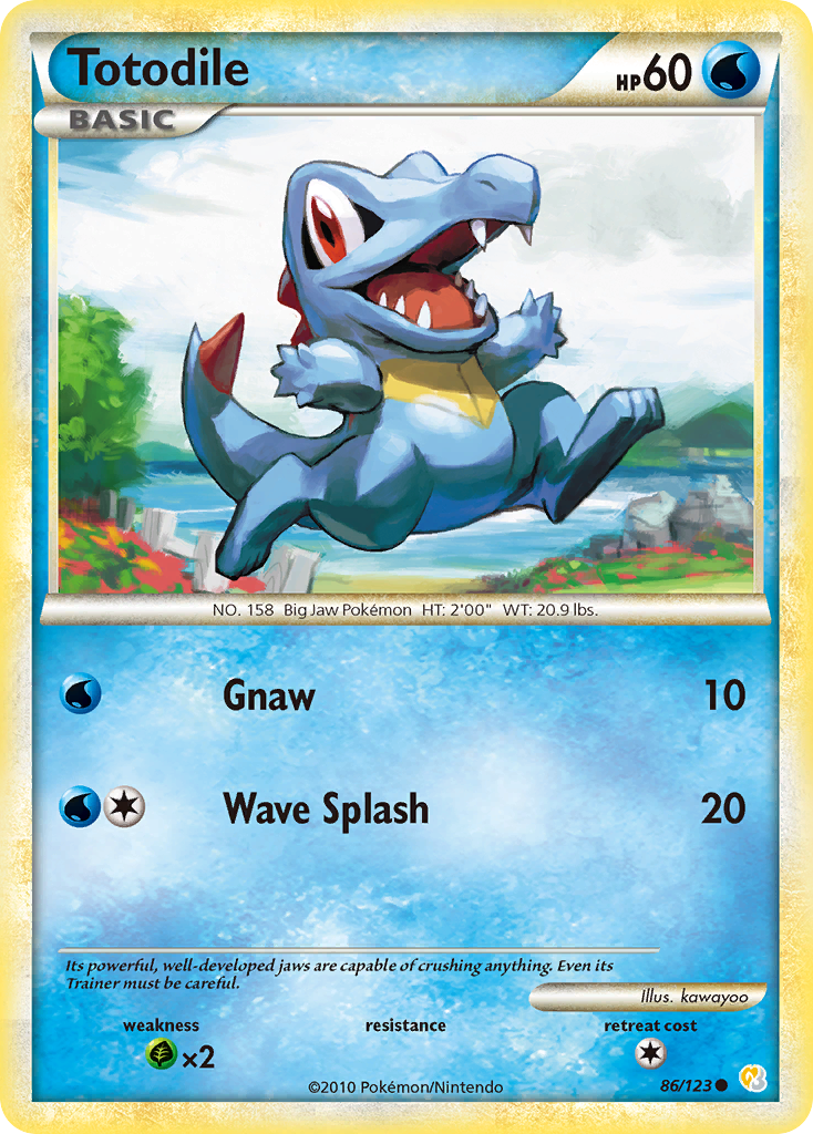 Totodile (86/123) [HeartGold & SoulSilver: Base Set] | Exor Games Truro