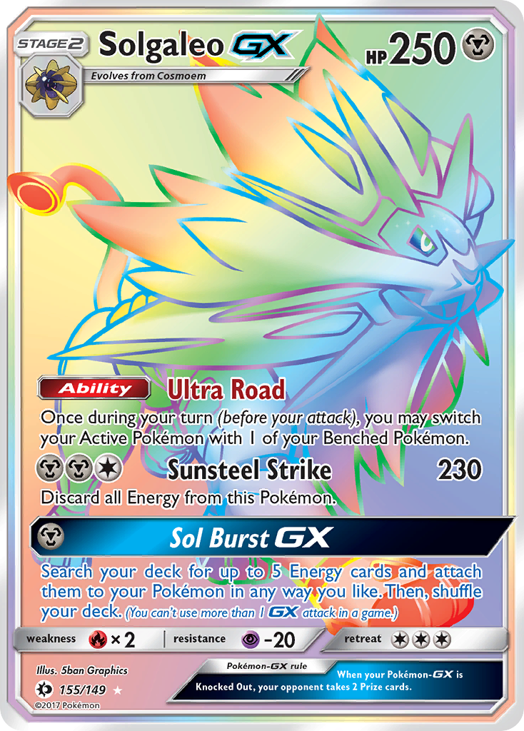 Solgaleo GX (155/149) [Sun & Moon: Base Set] | Exor Games Truro