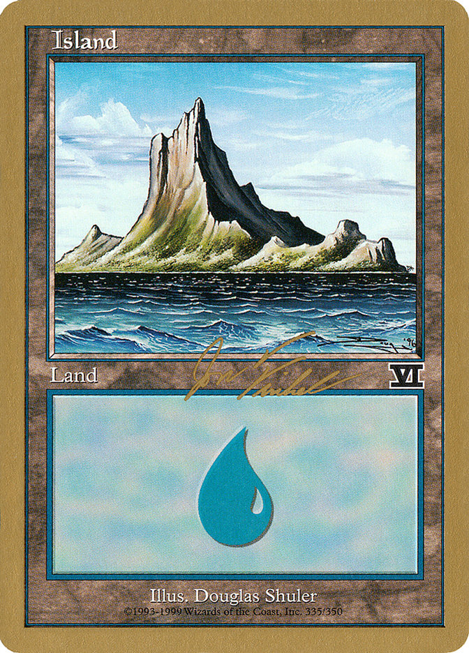 Island (jf335) (Jon Finkel) [World Championship Decks 2000] | Exor Games Truro