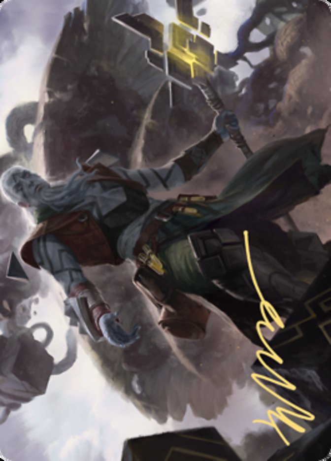 Orah, Skyclave Hierophant Art Card (Gold-Stamped Signature) [Zendikar Rising Art Series] | Exor Games Truro