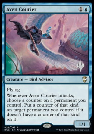 Aven Courier (Promo Pack) [Streets of New Capenna Commander Promos] | Exor Games Truro