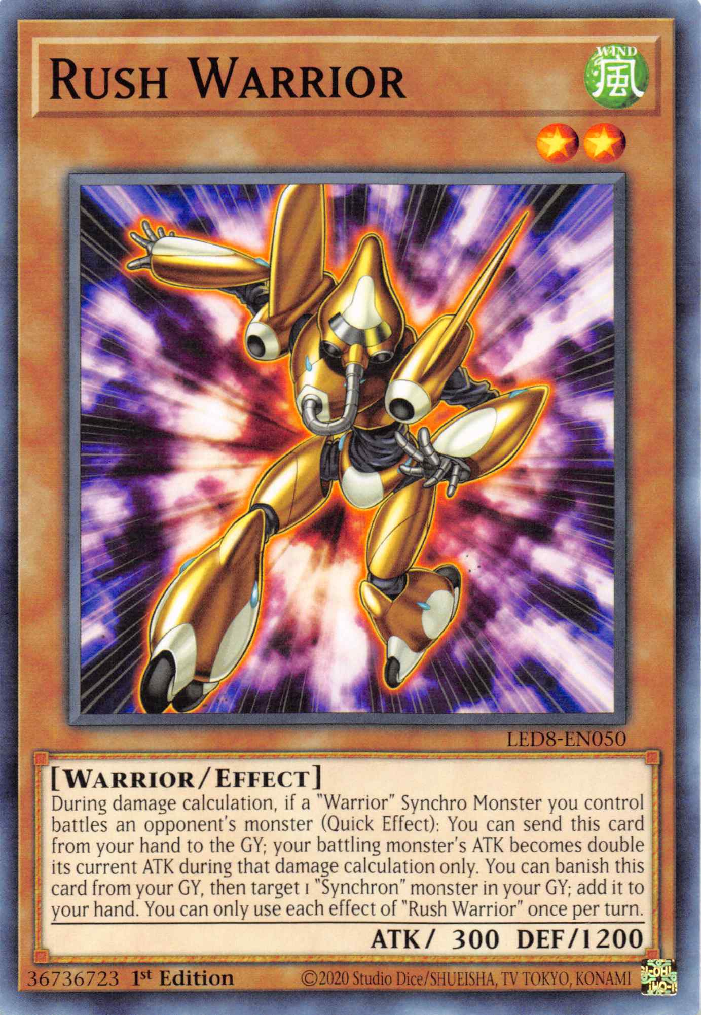 Rush Warrior [LED8-EN050] Common | Exor Games Truro