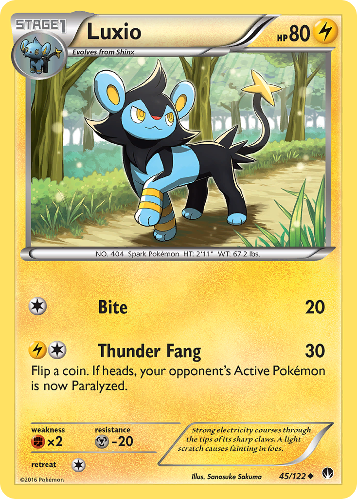 Luxio (45/122) [XY: BREAKpoint] | Exor Games Truro