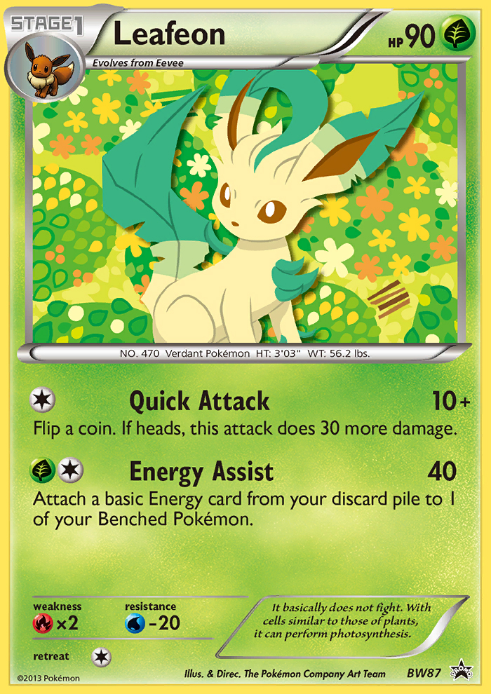 Leafeon (BW87) [Black & White: Black Star Promos] | Exor Games Truro