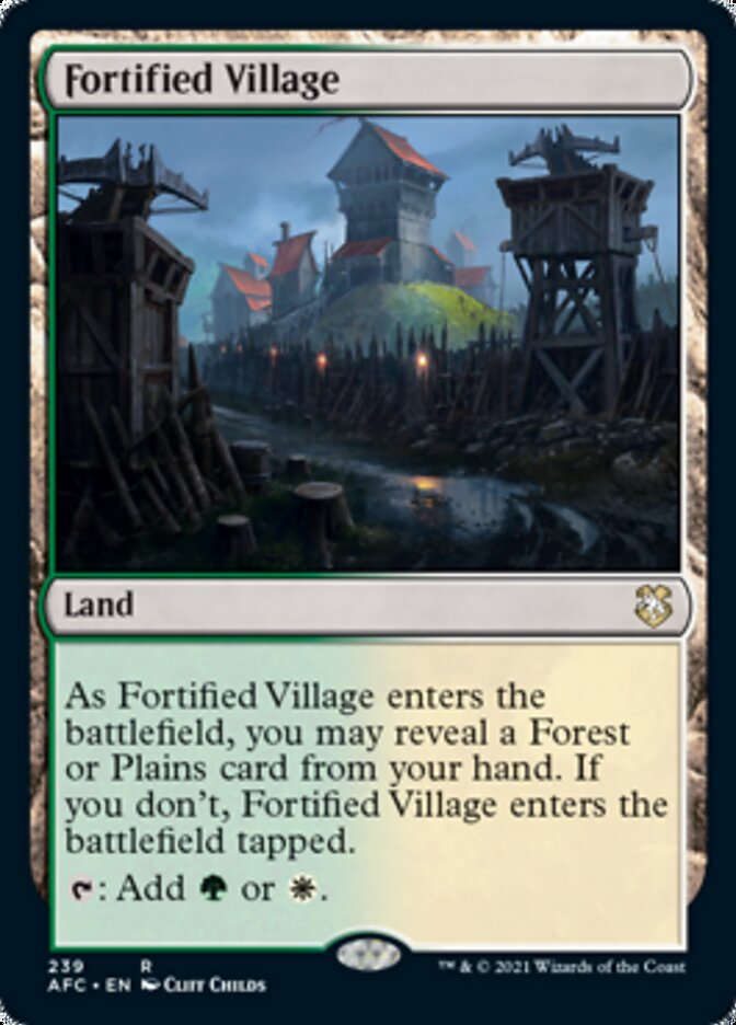 Fortified Village [Dungeons & Dragons: Adventures in the Forgotten Realms Commander] | Exor Games Truro