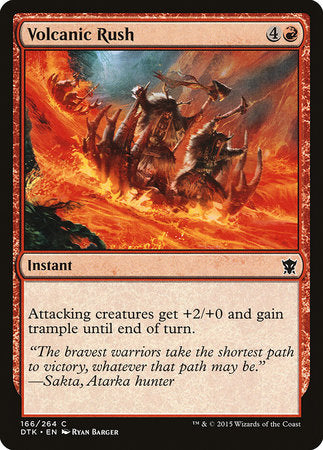 Volcanic Rush [Dragons of Tarkir] | Exor Games Truro