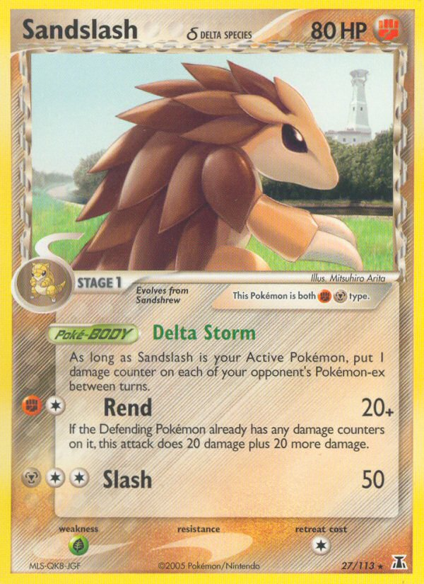 Sandslash (27/113) (Delta Species) [EX: Delta Species] | Exor Games Truro