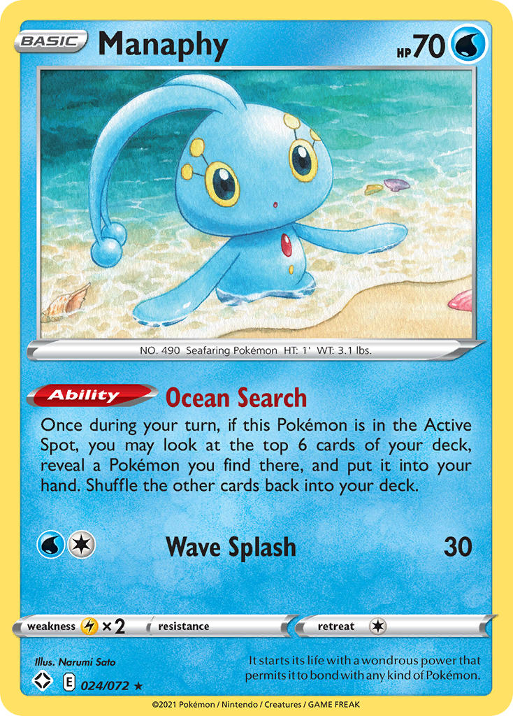 Manaphy (024/072) [Sword & Shield: Shining Fates] | Exor Games Truro