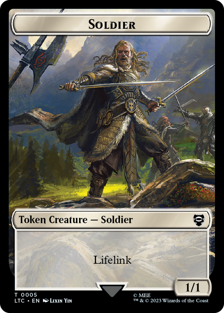 Soldier // Food Token [The Lord of the Rings: Tales of Middle-Earth Commander Tokens] | Exor Games Truro