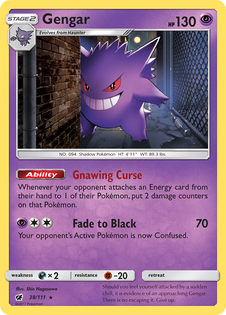 Gengar (38/111) [Sun & Moon: Crimson Invasion] | Exor Games Truro