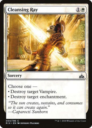 Cleansing Ray [Rivals of Ixalan] | Exor Games Truro