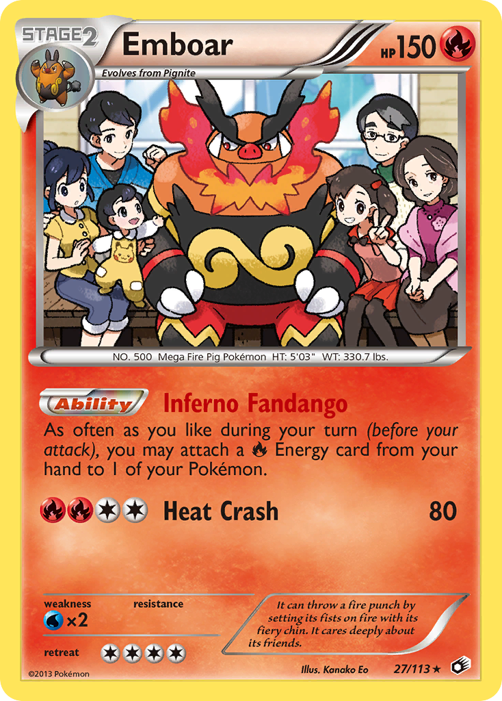 Emboar (27/113) [Black & White: Legendary Treasures] | Exor Games Truro