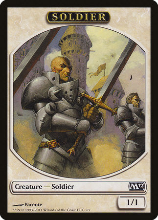 Soldier Token [Magic 2012 Tokens] | Exor Games Truro