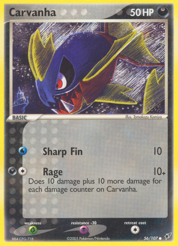 Carvanha (56/107) [EX: Deoxys] | Exor Games Truro