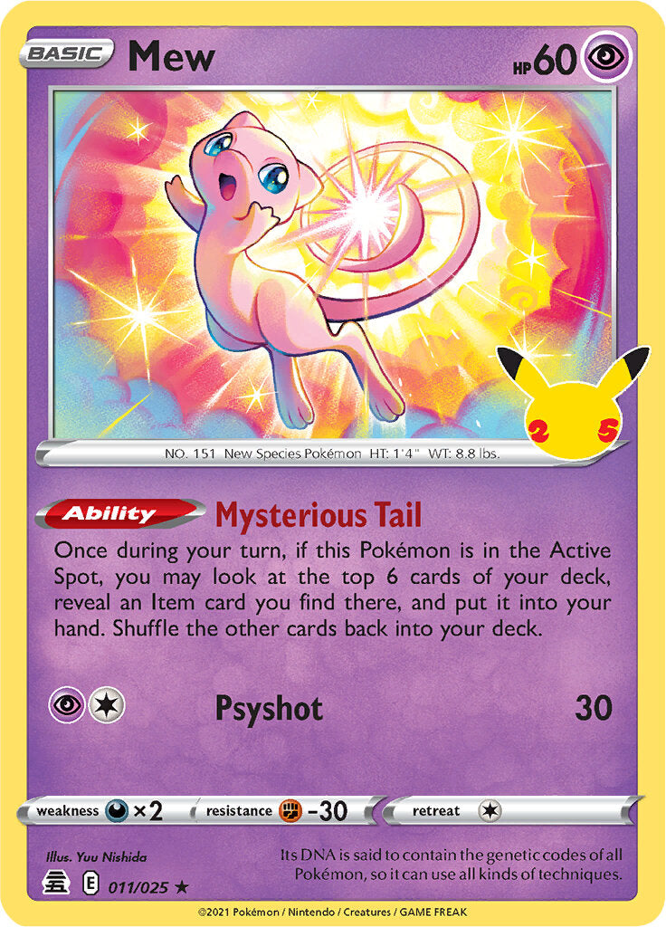 Mew (011/025) [Celebrations: 25th Anniversary] | Exor Games Truro