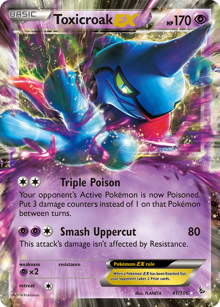 Toxicroak EX (41/106) [XY: Flashfire] | Exor Games Truro