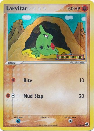 Larvitar (51/101) (Stamped) [EX: Dragon Frontiers] | Exor Games Truro