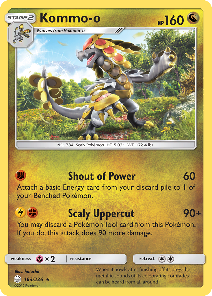 Kommo-o (163/236) [Sun & Moon: Cosmic Eclipse] | Exor Games Truro