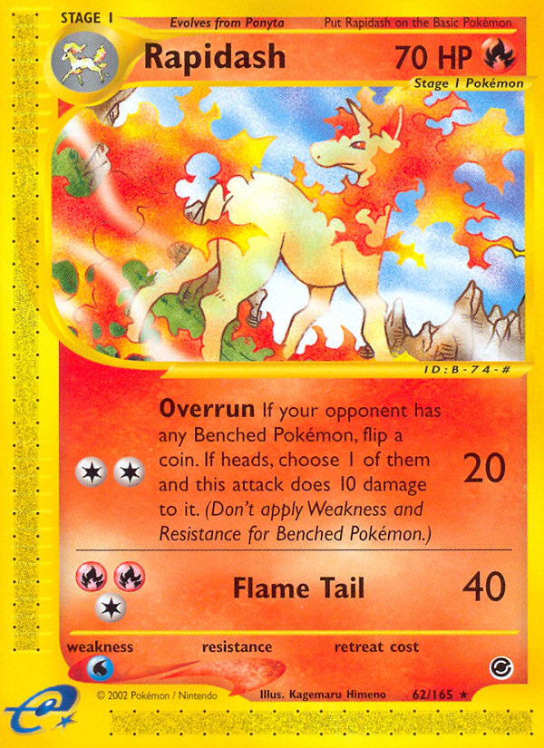 Rapidash (62/165) [Expedition: Base Set] | Exor Games Truro