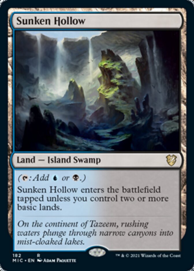 Sunken Hollow [Innistrad: Midnight Hunt Commander] | Exor Games Truro