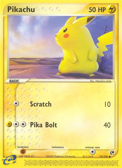 Pikachu (72/100) [EX: Sandstorm] | Exor Games Truro