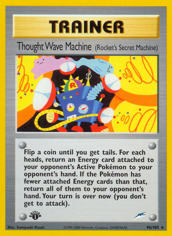 Thought Wave Machine (96/105) (Rocket's Secret Machine) [Neo Destiny 1st Edition] | Exor Games Truro