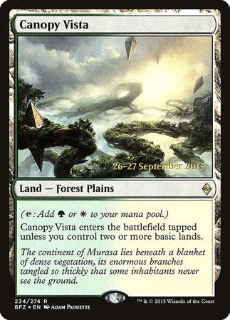 Canopy Vista [Battle for Zendikar Promos] | Exor Games Truro