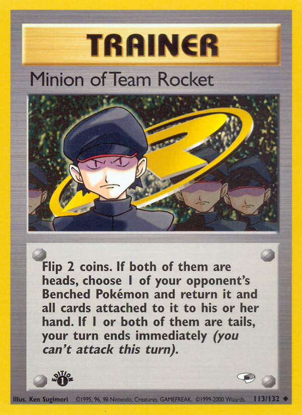 Minion of Team Rocket (113/132) [Gym Heroes 1st Edition] | Exor Games Truro