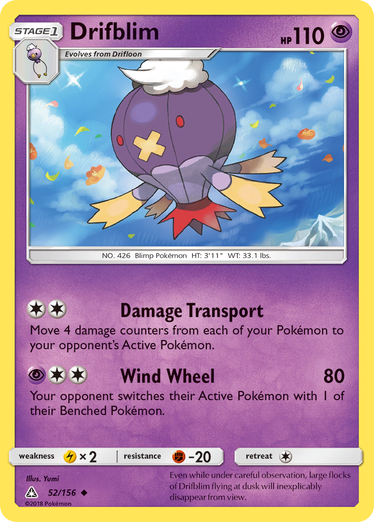 Drifblim (52/156) [Sun & Moon: Ultra Prism] | Exor Games Truro