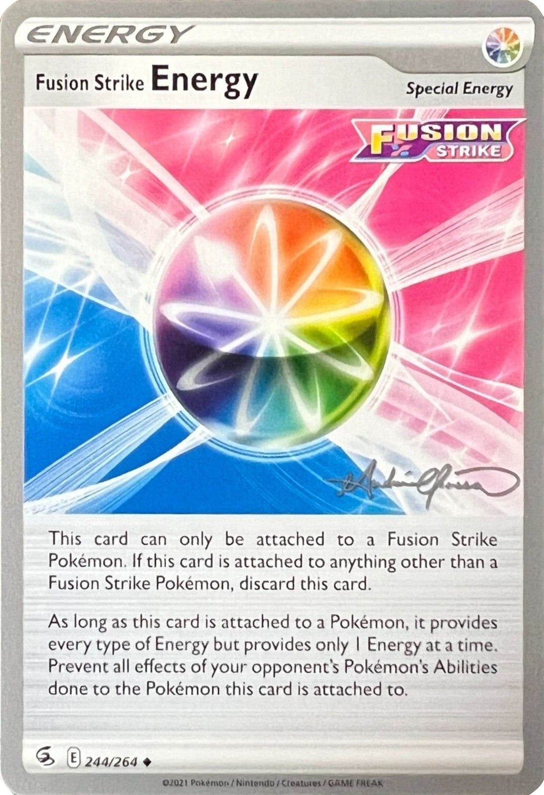 Fusion Strike Energy (244/264) (The Shape of Mew - Andre Chiasson) [World Championships 2022] | Exor Games Truro