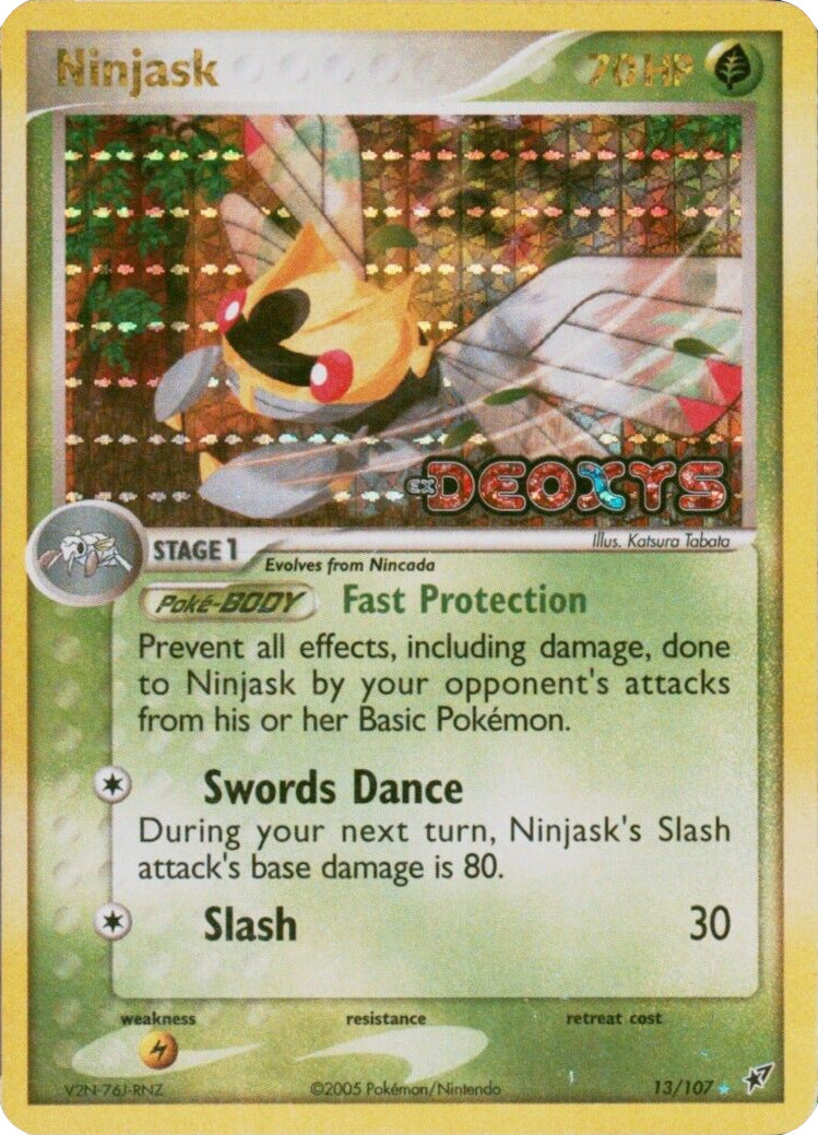 Ninjask (13/107) (Stamped) [EX: Deoxys] | Exor Games Truro