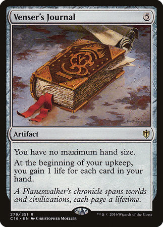 Venser's Journal [Commander 2016] | Exor Games Truro