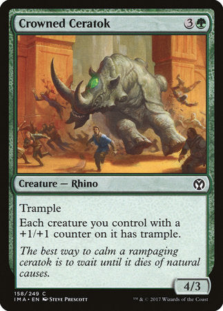 Crowned Ceratok [Iconic Masters] | Exor Games Truro