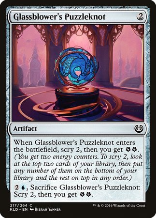 Glassblower's Puzzleknot [Kaladesh] | Exor Games Truro