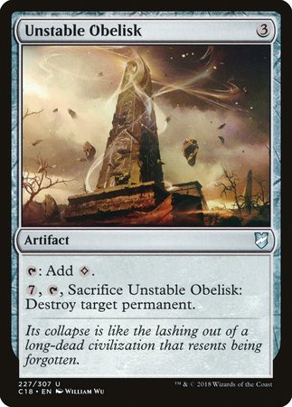 Unstable Obelisk [Commander 2018] | Exor Games Truro