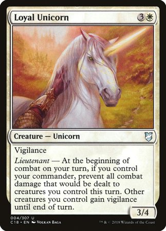 Loyal Unicorn [Commander 2018] | Exor Games Truro