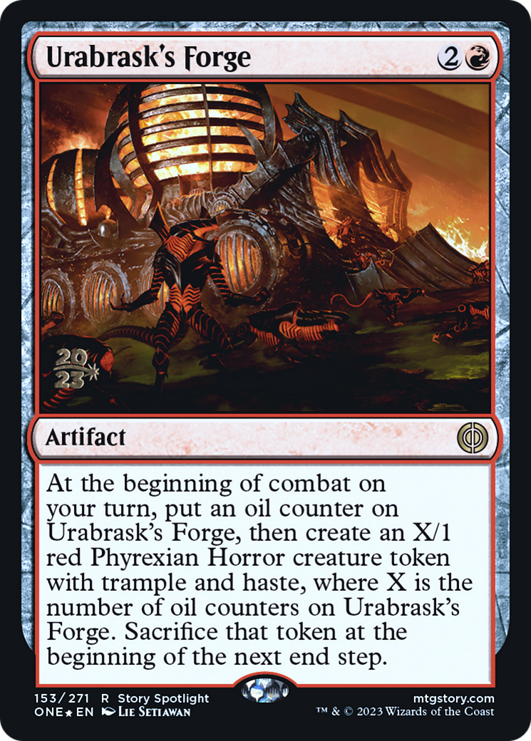 Urabrask's Forge [Phyrexia: All Will Be One Prerelease Promos] | Exor Games Truro