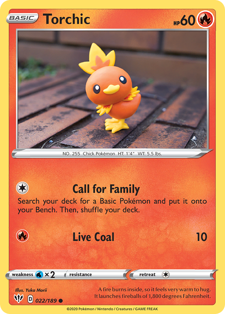 Torchic (022/189) [Sword & Shield: Darkness Ablaze] | Exor Games Truro