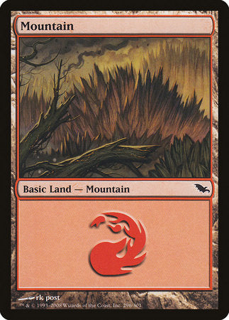 Mountain (296) [Shadowmoor] | Exor Games Truro